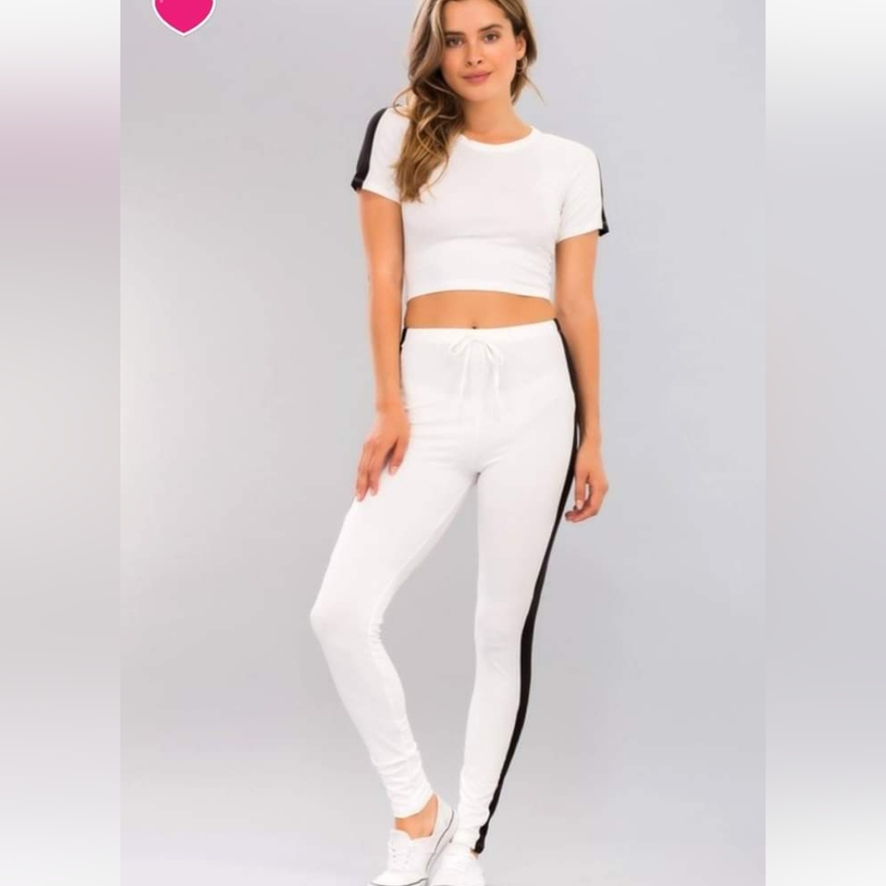 🌺 Cute | White and Black Colorblock Set | Spring/Summer Outfit
